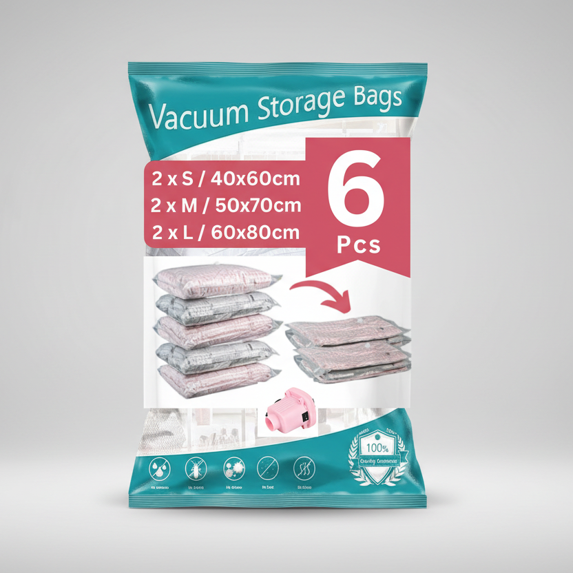 6 pcs vacuum sealer bags set