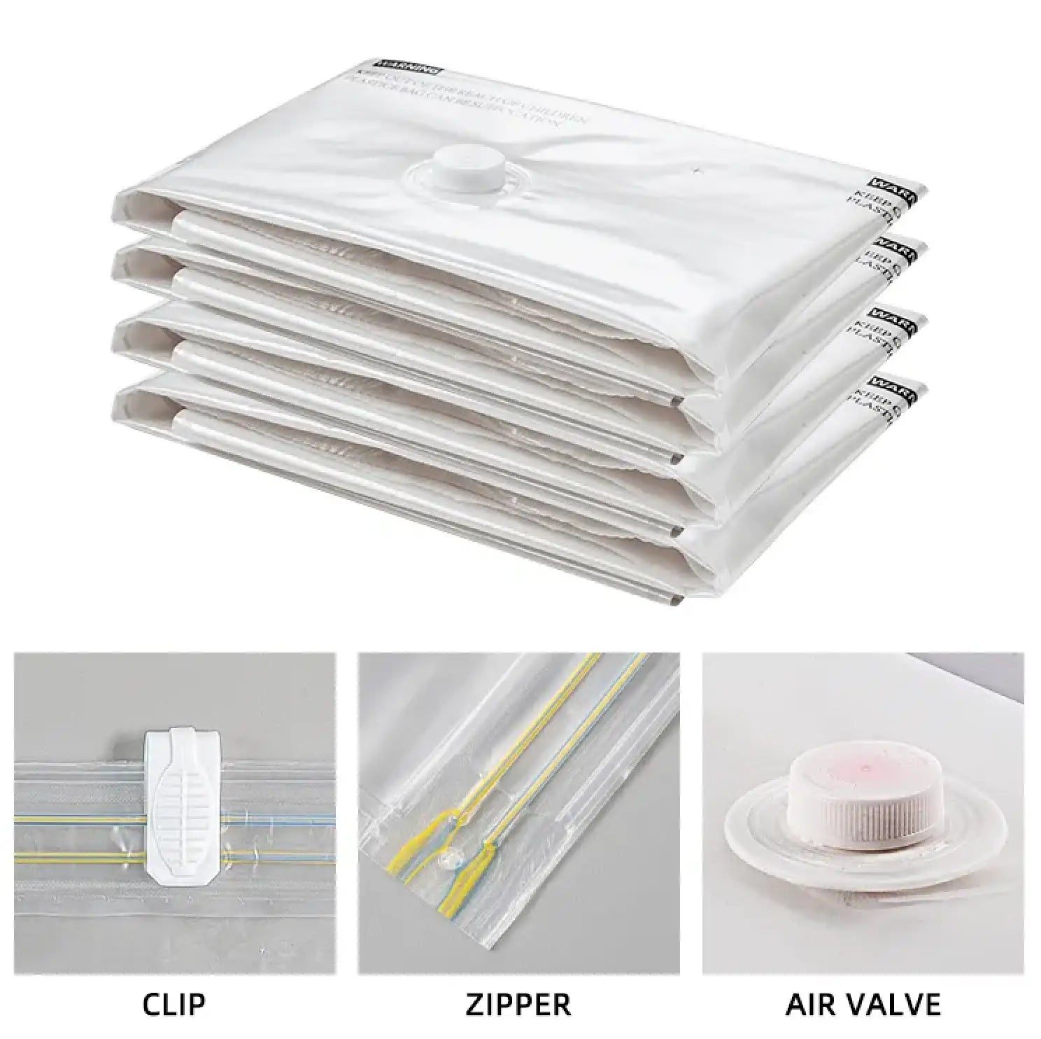 transparent color vacuum storage bags