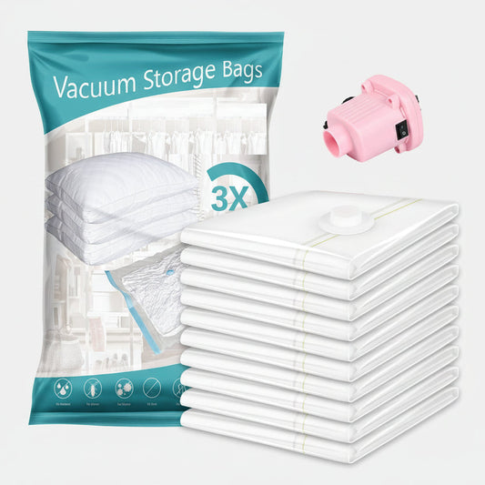 transparent vacuum storage bags set
